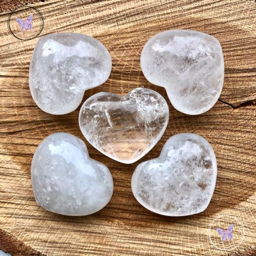 Clear Quartz Heart - small